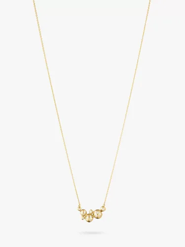 Georg Jensen 18ct Yellow Gold Bubble Diamond Pendant Necklace - Gold - Female