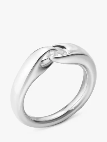 Georg Jensen Chunky Wrap Ring - Sterling Silver - Male - Size: P