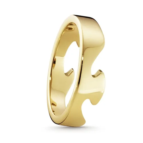 Georg Jensen Fusion 18ct Yellow Gold End Ring - 63
