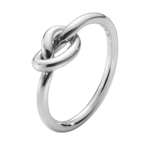 Georg Jensen Love Knot Sterling Silver Ring D - 48