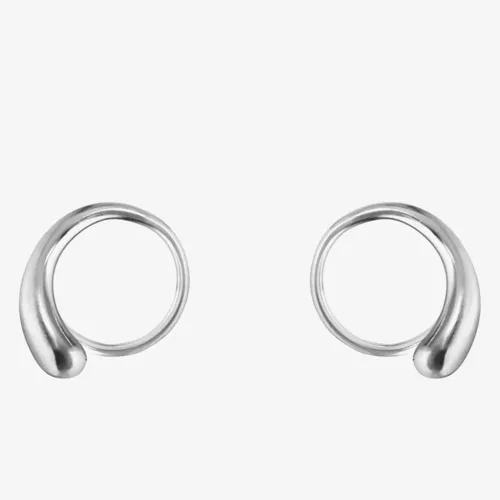 Georg Jensen Mercy Sterling Silver Swirl Earrings 10015148