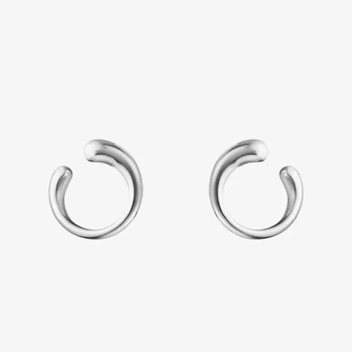 Georg Jensen Mercy Sterling Silver Swirl Earrings 10015149