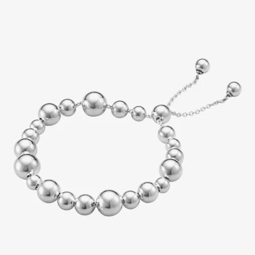 Georg Jensen Moonlight Grapes Sterling Silver Bead Bracelet 20000728