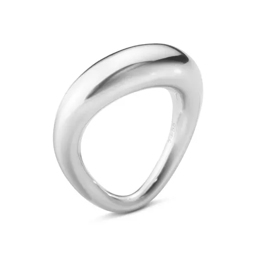 Georg Jensen OffspRing D Sterling Silver Large Ring D - Size 1 (48 - 49)