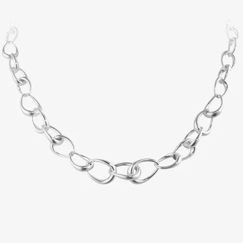 Georg Jensen Offspring Sterling Silver Chain Necklace 10012558