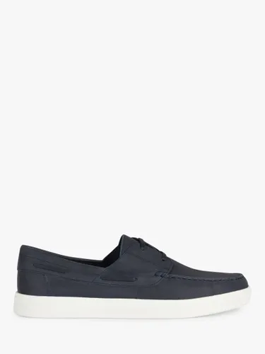 Geox Avola Leather Loafers, Navy - Navy - Male