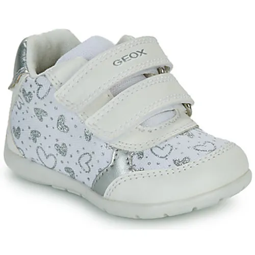 Geox  B ELTHAN GIRL  girls's Children's Shoes (Trainers) in White