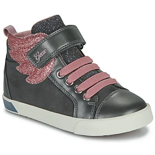 Geox  B KILWI GIRL  girls's Children's Shoes (High-top Trainers) in Grey