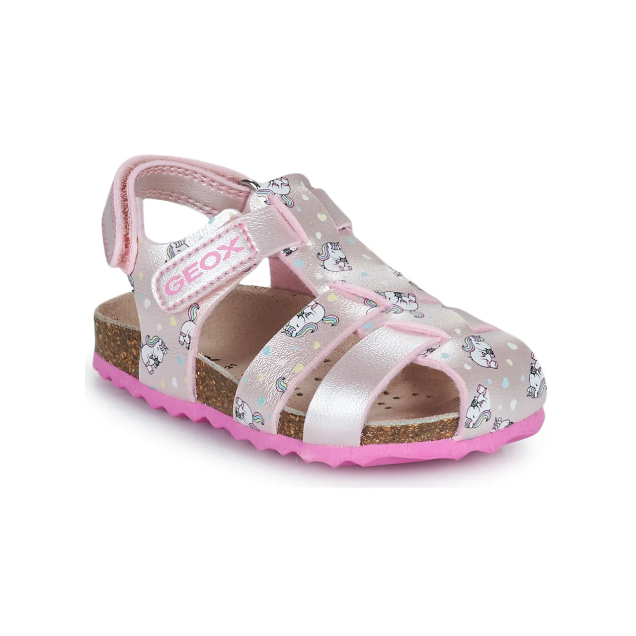 Geox  B SANDAL CHALKI GIRL  girls's Children's Sandals in Pink