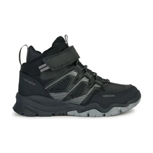 Geox , Black ABX Booties for Boys ,Black male, Sizes: