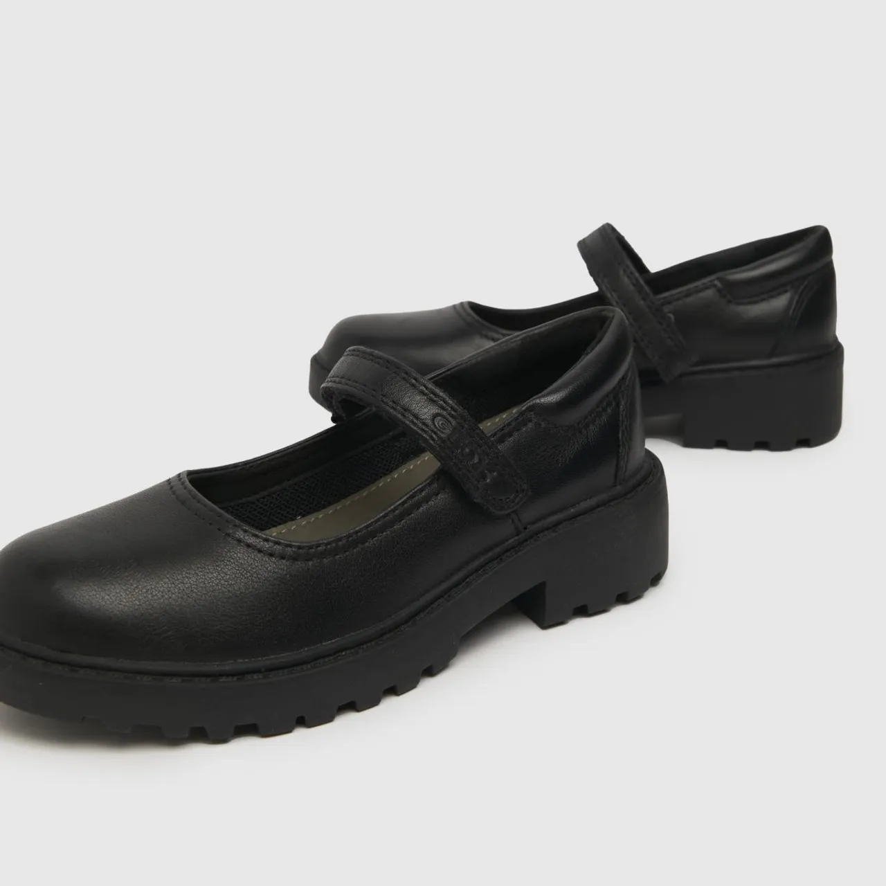 Geox Black Casey Girls Junior Shoes