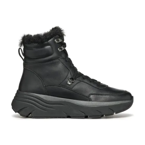 Geox , Black Diamanta Ankle Boots ,Black female, Sizes: