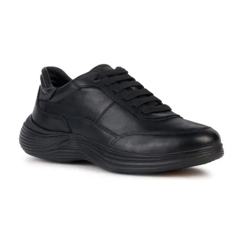 Geox , Black Fluctis Sport Sneakers ,Black male, Sizes: