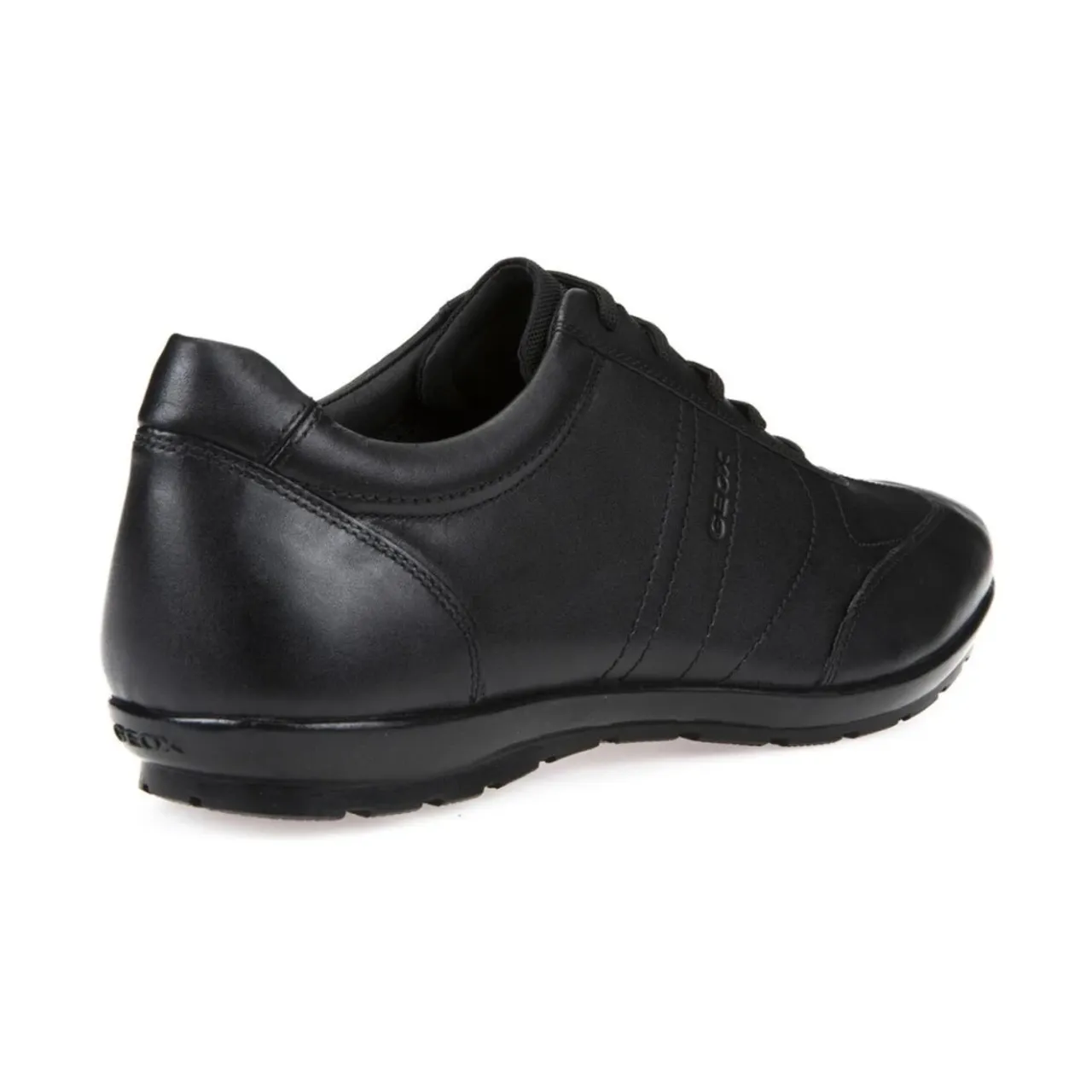 Geox , Black Lace-Up Shoes for Men ,Black male, Sizes:
