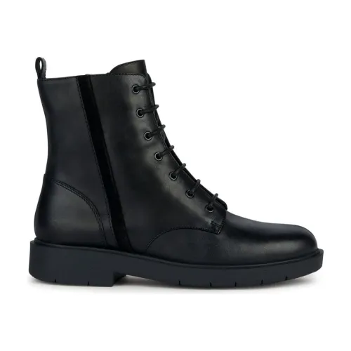 Geox , Black Spherica EC1 Ankle Boots ,Black female, Sizes: