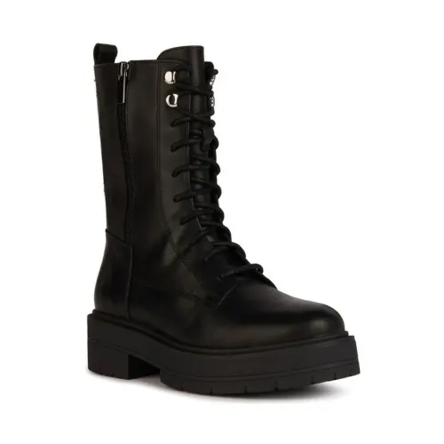 Geox , Black Spherica EC7 Ankle Boots ,Black female, Sizes: