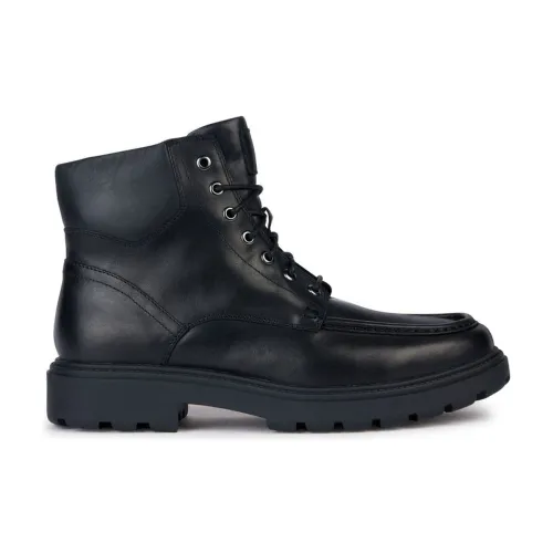 Geox , Black Spherica EC7 Ankle Boots ,Black male, Sizes: