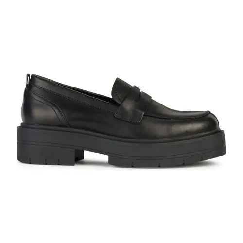 Geox , Black Spherica EC7 Loafers ,Black female, Sizes: