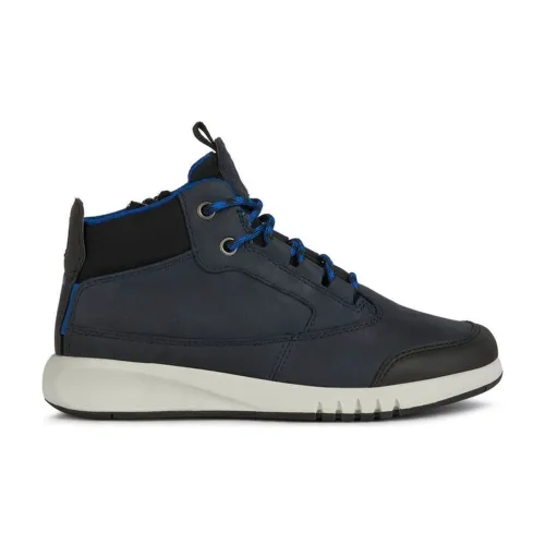Geox , Blue ABX Booties for Boys ,Blue male, Sizes: