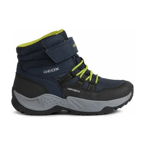 Geox , Blue Kids Boots Sentiero ABX ,Blue male, Sizes: