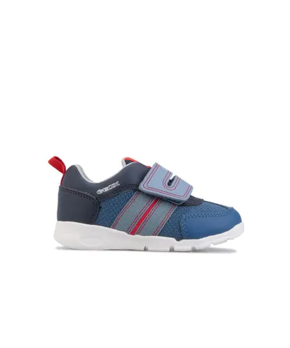 Geox Boys Boy's Infant Runner Trainers in Navy Red - Blue Textile