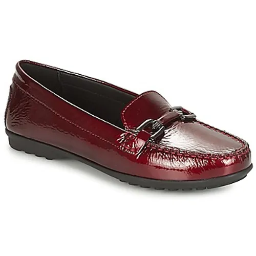 Geox  D ELIDIA  women's Loafers / Casual Shoes in Bordeaux