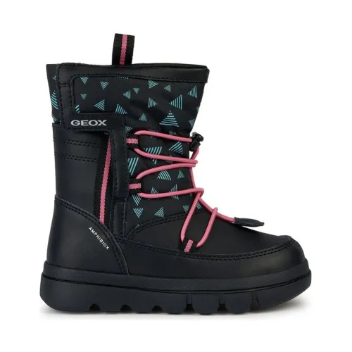 Geox , Girls Black Boots ,Black female, Sizes: