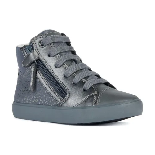 Geox , Girls Grey Silver Booties ,Gray female, Sizes: