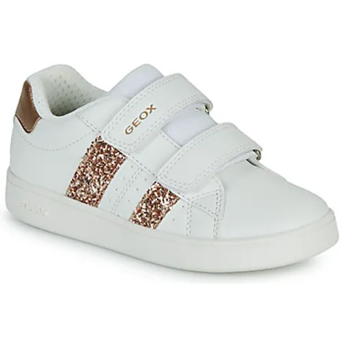 Geox  J ECLYPER GIRL  girls's Children's Shoes (Trainers) in White