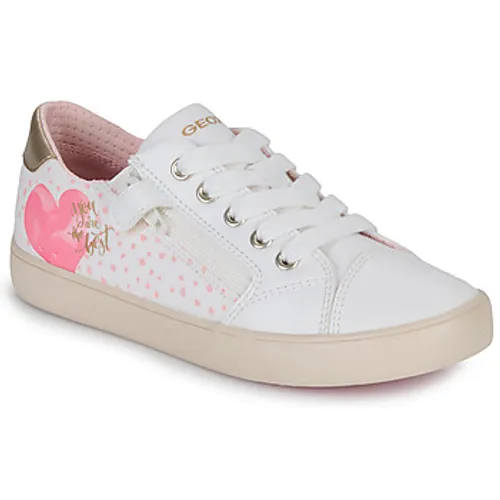 Geox  J GISLI GIRL B  girls's Children's Shoes (Trainers) in White