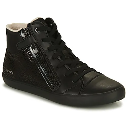 Geox  J GISLI GIRL  girls's Children's Shoes (High-top Trainers) in Black