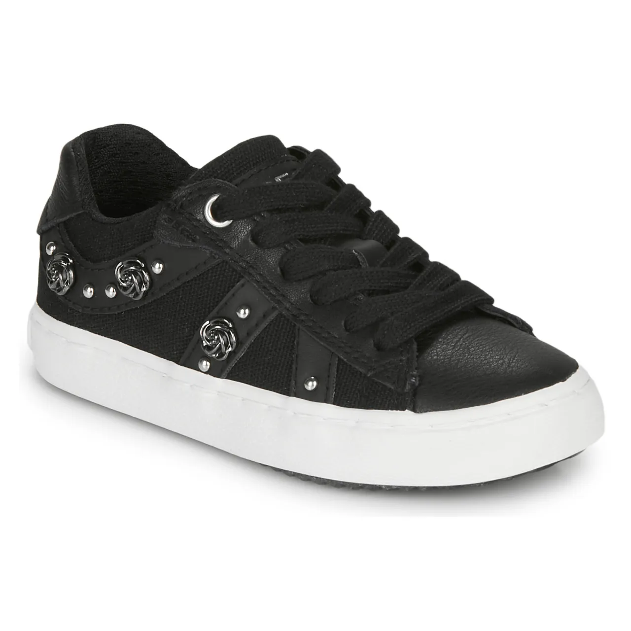 Geox  J KILWI GIRL  girls's Children's Shoes (Trainers) in Black