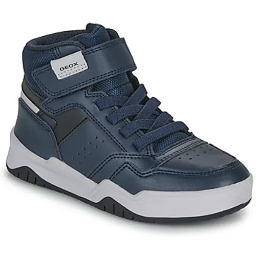 Geox  J PERTH BOY  boys's Children's Shoes (High-top Trainers) in Marine