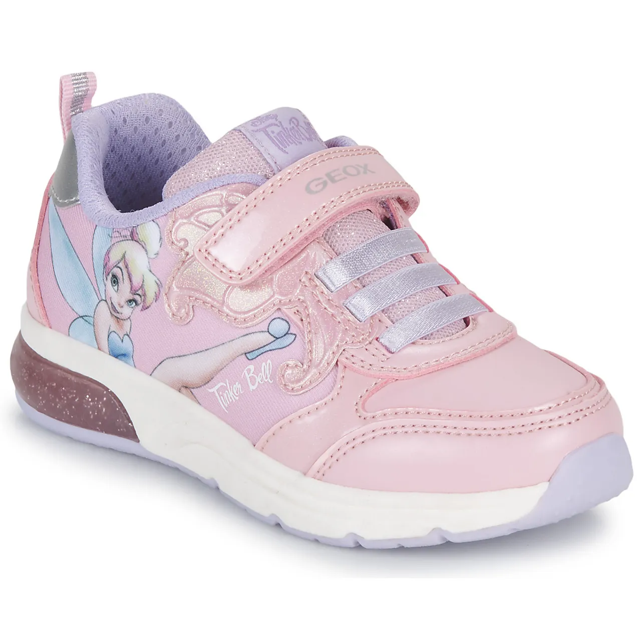 Geox  J SPACECLUB GIRL C  girls's Children's Shoes (Trainers) in Pink