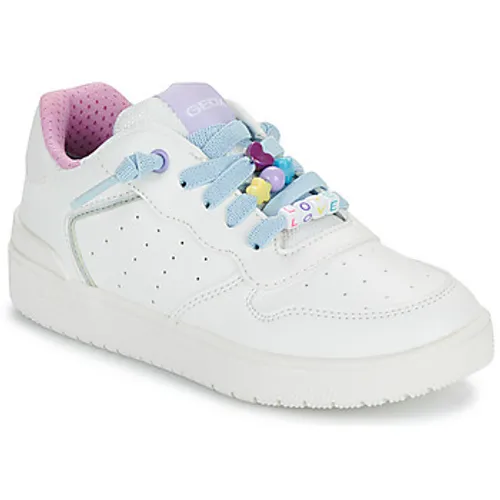 Geox  J WASHIBA GIRL  girls's Children's Shoes (Trainers) in White