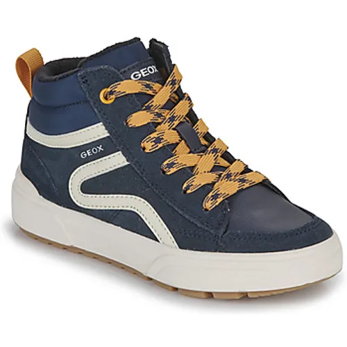Geox  J WEEMBLE BOY A  boys's Children's Shoes (High-top Trainers) in Marine