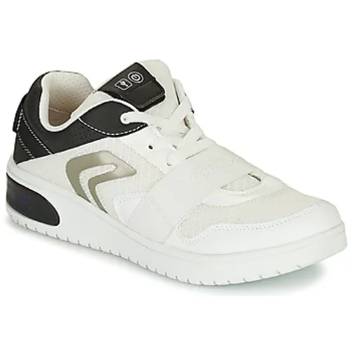 Geox  J XLED B. B - MESH+GEOBUCK  boys's Children's Shoes (Trainers) in White