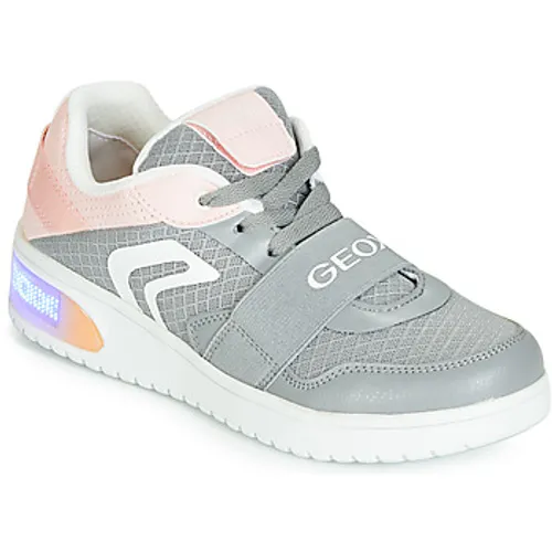 Geox  J XLED GIRL  girls's Children's Shoes (Trainers) in Grey