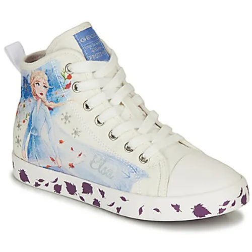 Geox  JR CIAK GIRL  girls's Children's Shoes (High-top Trainers) in White