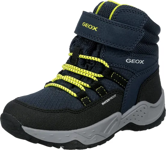 Geox Junior Boy J Sentiero Boy B Wpf Ankle Boots Navy/Lime