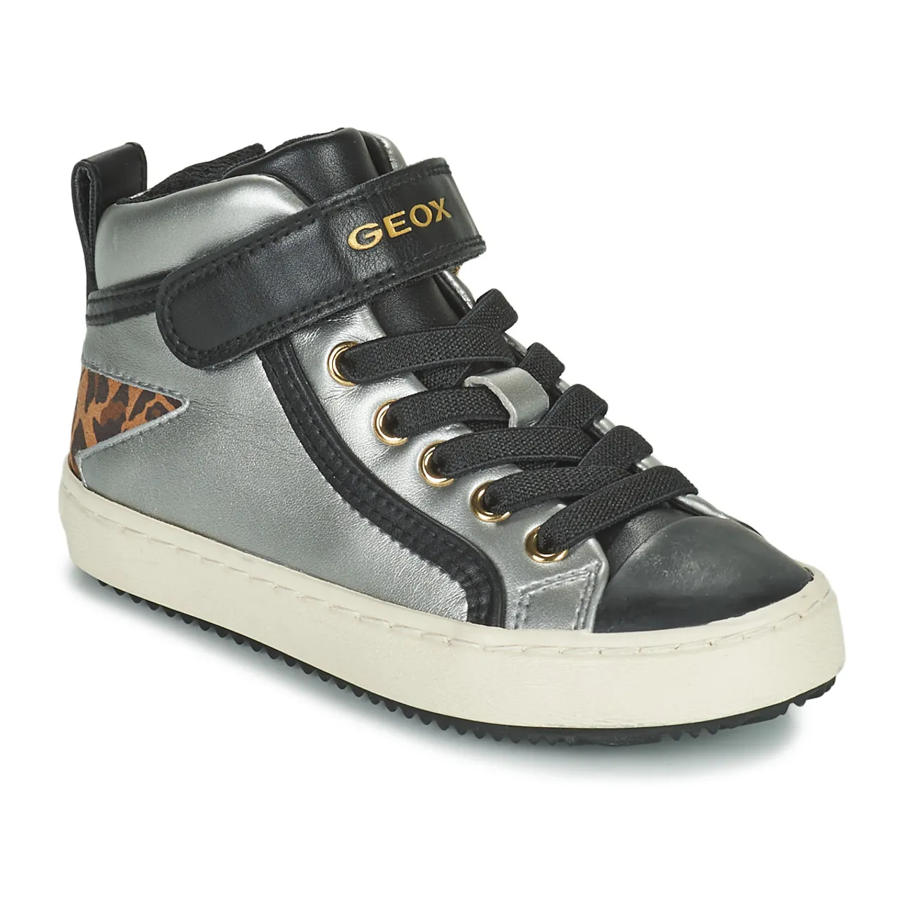 Geox  KALISPERA  girls's Children's Shoes (High-top Trainers) in Silver