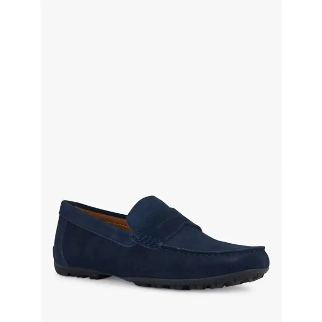 Geox Kosmopolis + Grip Leather Loafers - Navy - Male