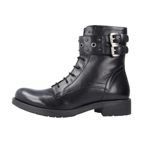 Geox , Lace-up Boots ,Black female, Sizes:
