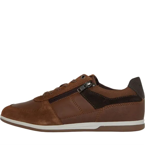 GEOX Mens Renan Low Profile Shoes Brown/Dark Brown