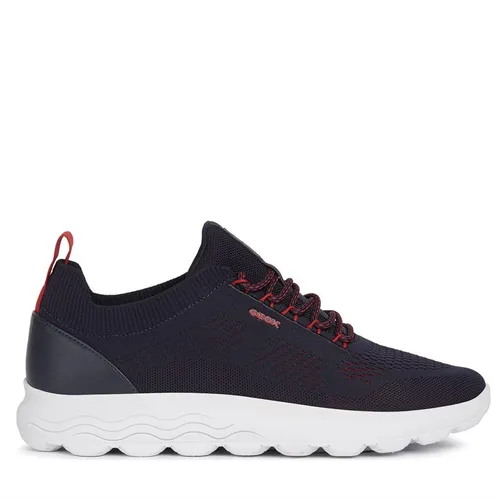 GEOX Mens Spherica Knitted Trainers Navy