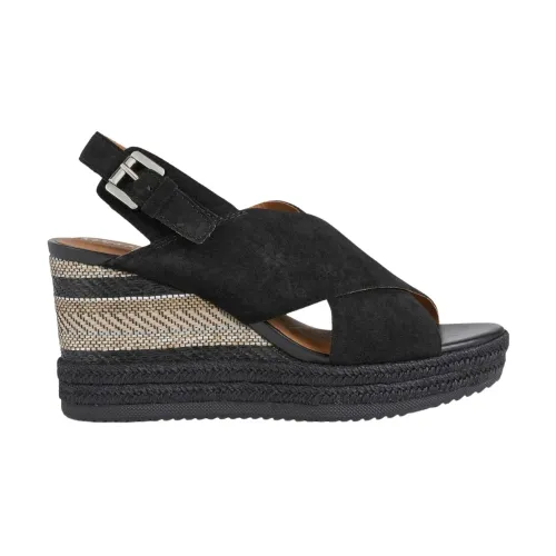 Geox , ponza sandals ,Black female, Sizes: