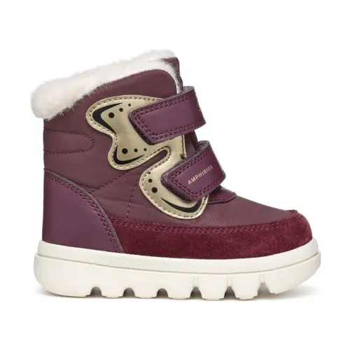 Geox , Prune Platinum Kids Boots ,Purple female, Sizes: