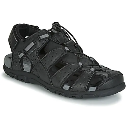 Geox  UOMO SANDAL STRADA  men's Sandals in Black