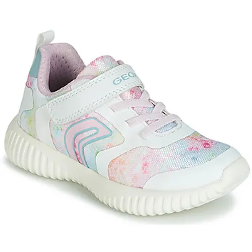 Geox  WAVINESS  girls's Children's Shoes (Trainers) in White