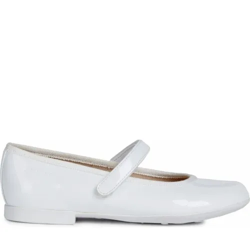 Geox , White Girls Ballerina Shoes ,White female, Sizes: